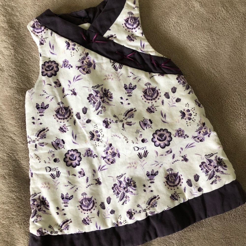 Baby Dior, Sleeveless and Fully Lined Dress 12m